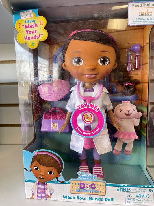 Doc McStuffins wash your hands doll