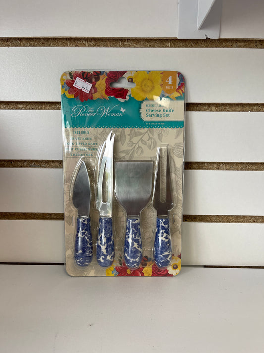 Pioneer Woman Cheese Knife Set Blue