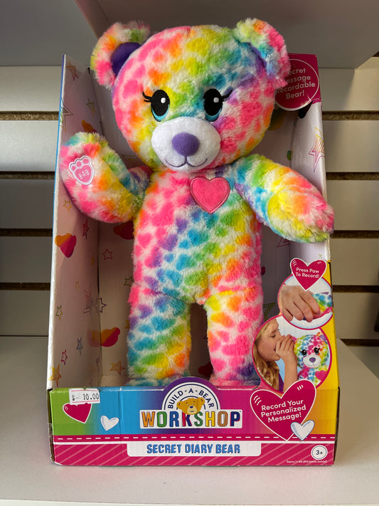 Build a Bear Workshop secret diary bear