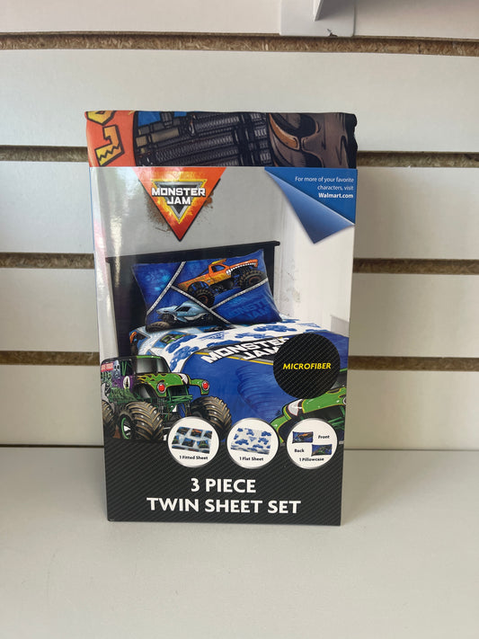 Monster Jam Twin Sheet set